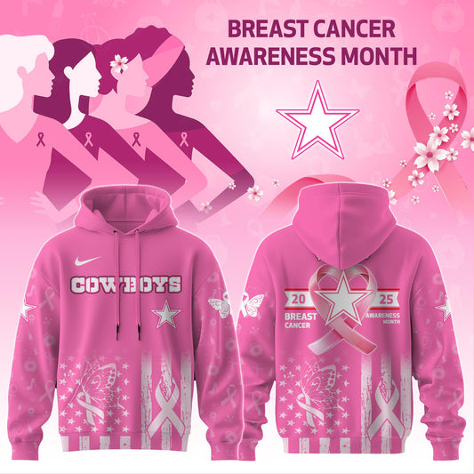 Dallas Cowboys Special Breast Cancer Awareness Month Limited Edition Hoodie 2025
