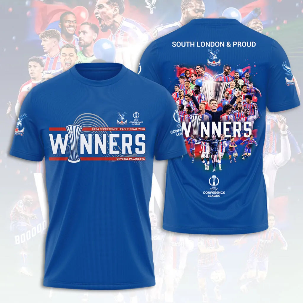 Limited Edition Crystal Palace F.C 2025/26 UEFA Conference League Winners Shirt