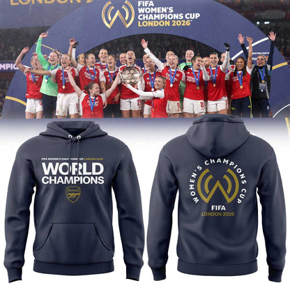Arsenal FIFA Womens Champions Cup 2026 Winners Hoodie