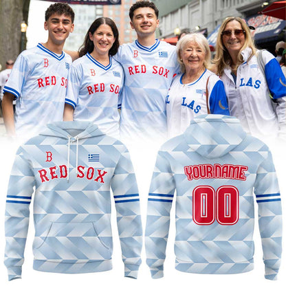 BR Sox Greek American Celebration Limited Hoodie Custom Name, Number