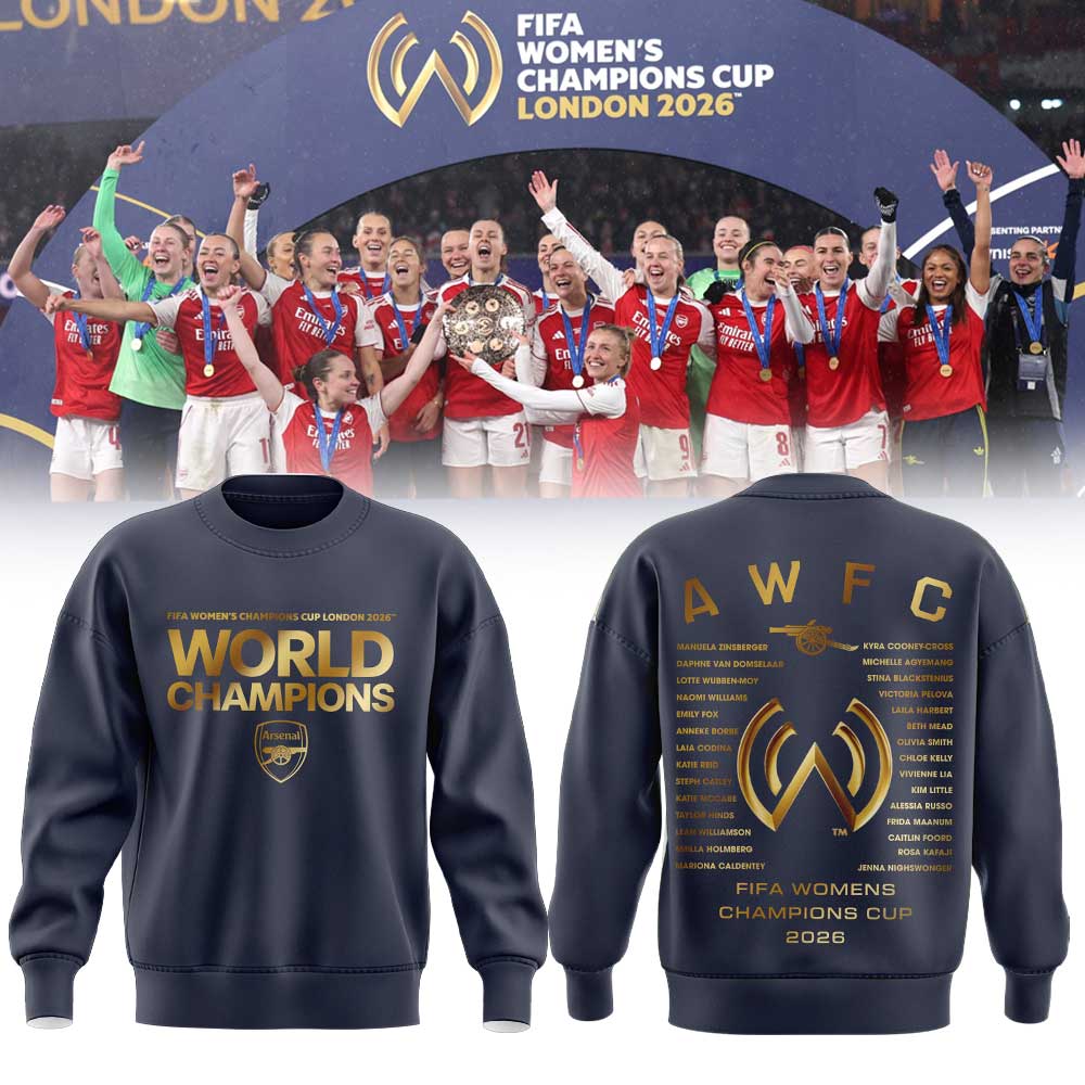 Arsenal FIFA Womens Champions Cup 2026 Winners Sweatshirt