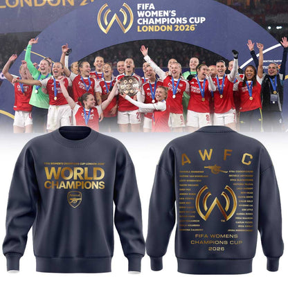 Arsenal FIFA Womens Champions Cup 2026 Winners Sweatshirt