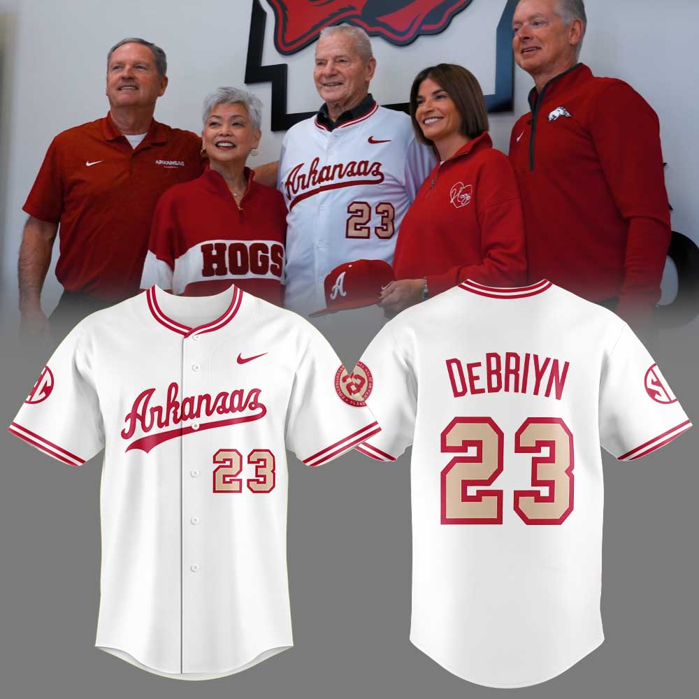 Arkansas Razorbacks Baseball ˜Norm DeBriyn Night™ Jersey Custom Name, Number