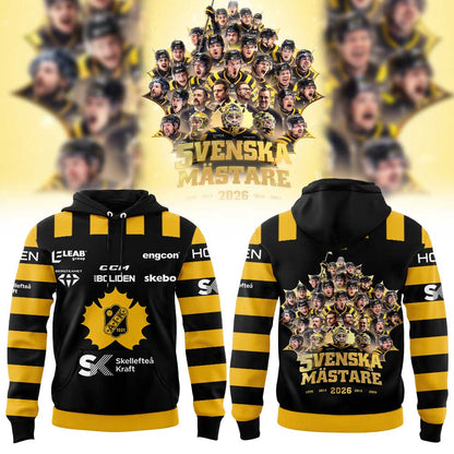 Skellefteå AIK Hockey VI ÄR SVENSKA MÄSTARE 2026 Hoodie