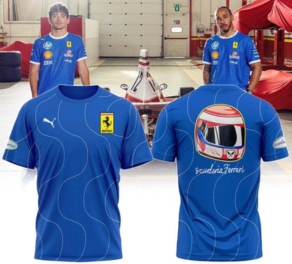 Scuderia Ferrari HP 2025 Monza Limited Edition Blue Shirt