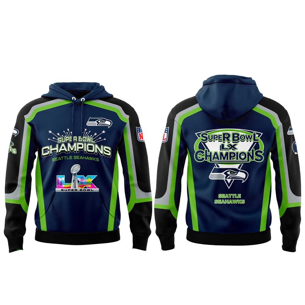 Seattle Seahawks Super Bowl LX Champions Limited Edition Hoodie