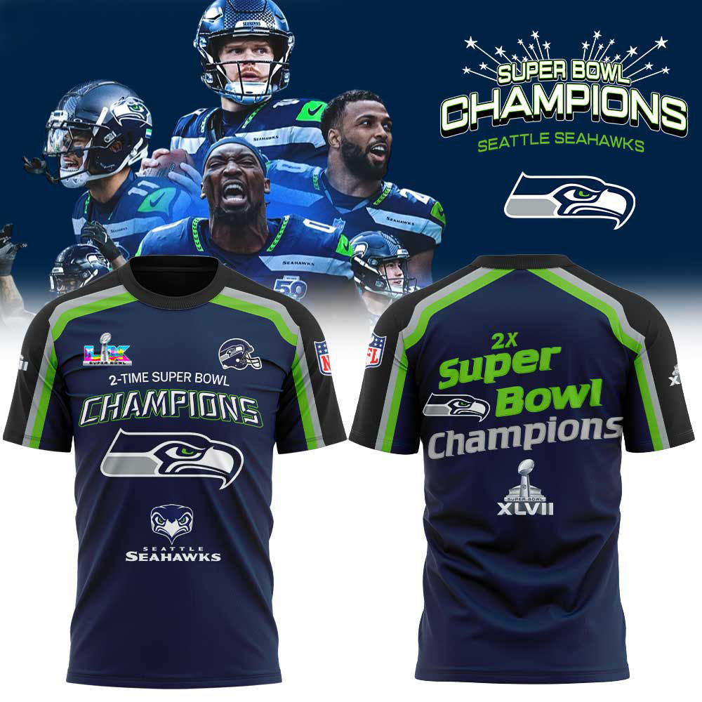 Seattle Seahawks Super Bowl LX Champions Limited Edition T.shirt