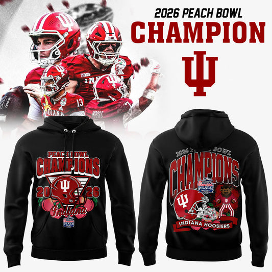 Indiana Hoosiers 2026 Peach Bowl Champions Limited Hoodie