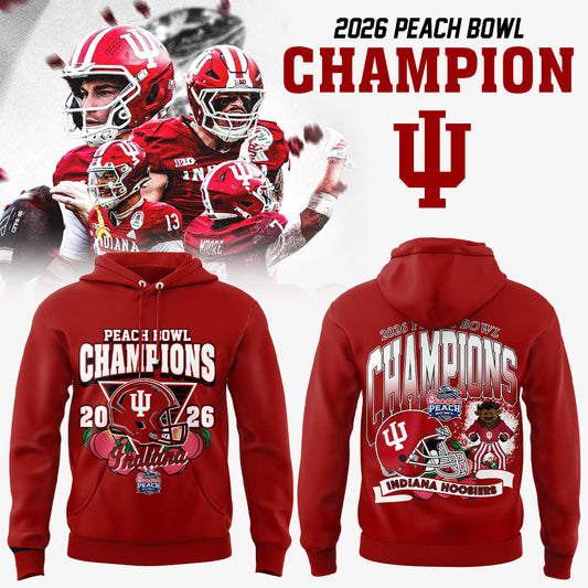 Indiana Hoosiers 2026 Peach Bowl Champions Limited Hoodie