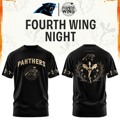 C Panthers Fourth Wings Night Black Shirt