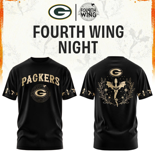 GB Packers Fourth Wings Night Black Shirt