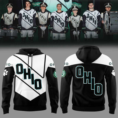 Ohio Bobcats Hockey X Marching 110 Hoodie