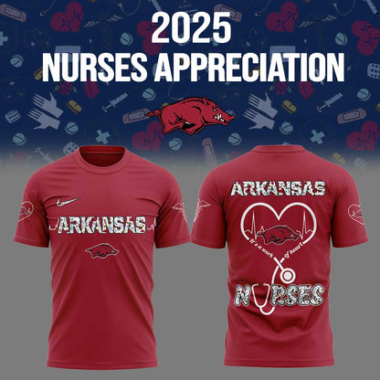 Arkansas x Nurses Appreciation 2025 Combo Shirt