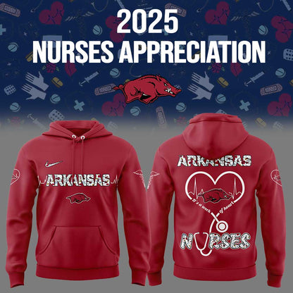 Arkansas x Nurses Appreciation 2025 Combo Hoodie