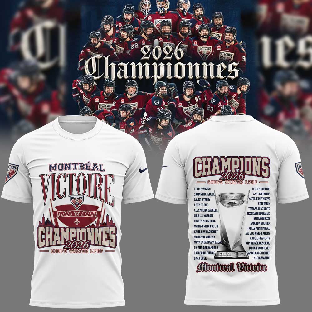 Victoire de Montréal championne Coupe Walter LPHF 2026 Limited Shirt White