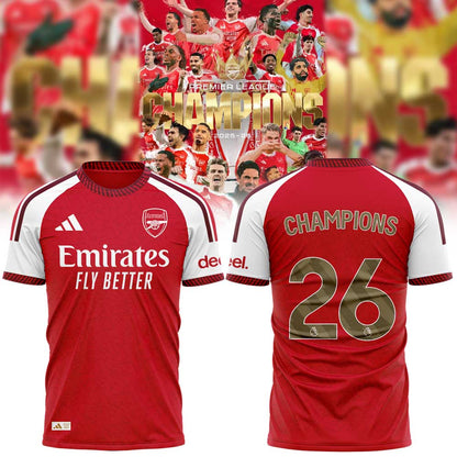 Arsenal FC - UEFA Champions League CHAMPIONS Shirt