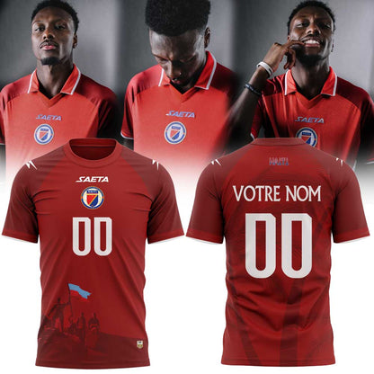 Haïtienne de Football 1974 História do Haiti for World Cup 2026 Shirt Red Custom Name, Number