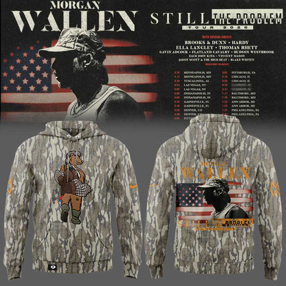 Morgan Wallen Still The Problem Tour 2026 Combo Hoodie Camo V2