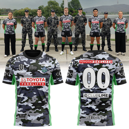 Canberra Raiders ANZAC Round and the commemoration of the 125th Anniversary of Australia™s Navy Shirt Custom Number