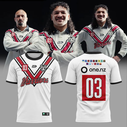 NZ Warriors x 03 Fauxback 𝓓𝓮𝓪𝓻: 𝓞𝓷𝓮 𝓝𝓮𝔀 𝓩𝓮𝓪𝓵𝓪𝓷𝓭 𝓦𝓪𝓻𝓻𝓲𝓸𝓻𝓼 𝓯𝓪𝓷𝓼 Shirt