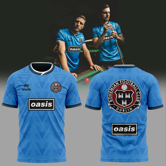 Bailiúchán Eagrán Teoranta Bohemian FC x Oasis 2025 Shirt V2