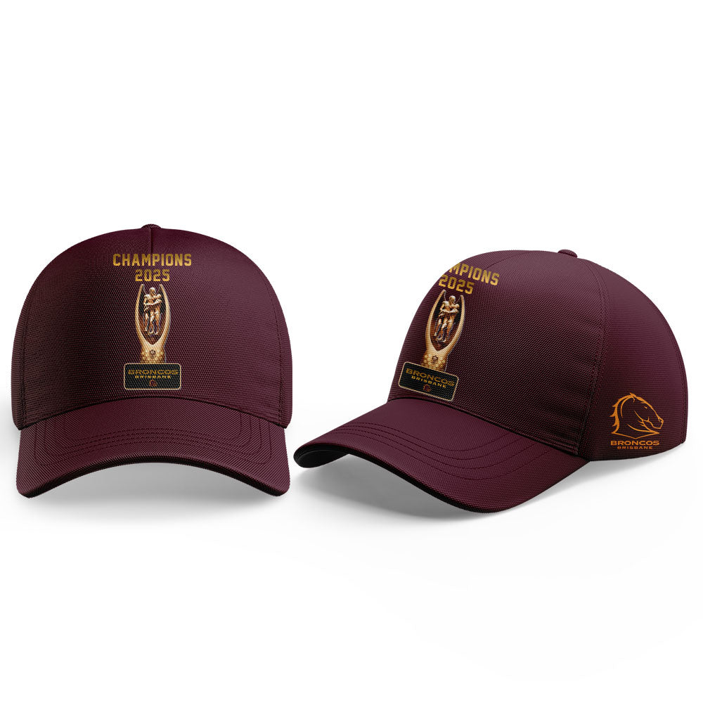 B.Broncos NRL Finals 2025 Champions Signature Combo Shirt