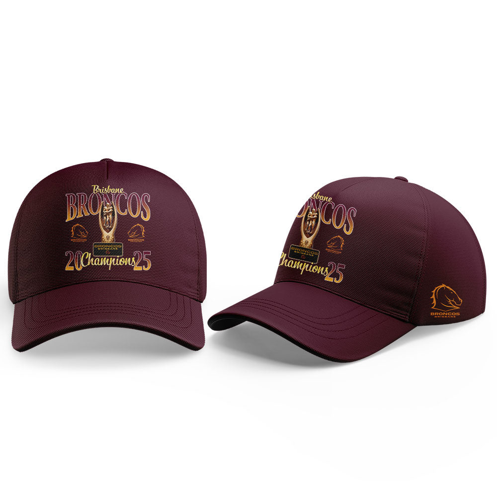 B.Broncos NRL Finals 2025 Champions Signature Combo Shirt
