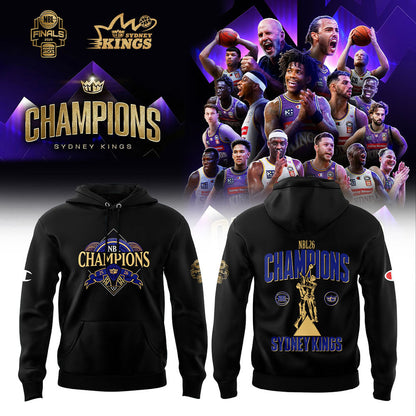 Sydney Kings 2026 NBL Championship Hoodie Black