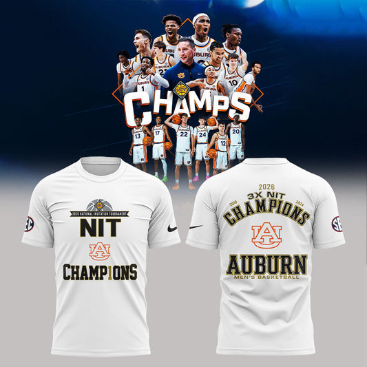 Auburn Men™s Basketball 2026 National Invitation Tournament Champions Shirt