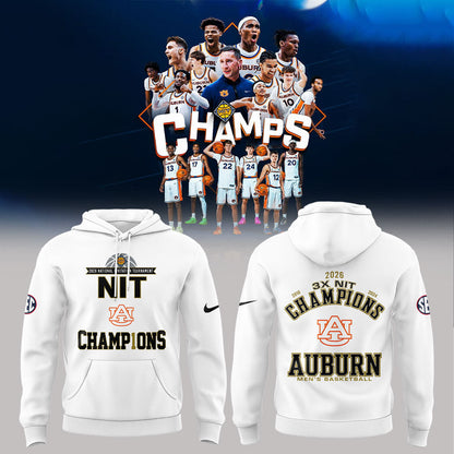 Auburn Men™s Basketball 2026 National Invitation Tournament Champions Hoodie