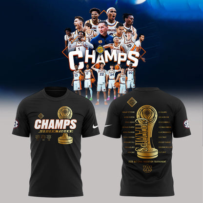 Auburn Men™s Basketball 2026 National Invitation Tournament Champions Shirt