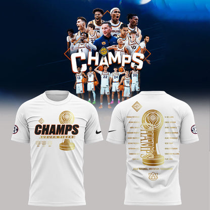 Auburn Men™s Basketball 2026 National Invitation Tournament Champions Shirt