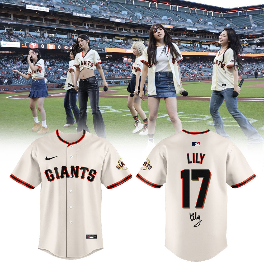 SF Giants x Lily NMIXX Is Loving Their Time At Oracle Park Jersey
