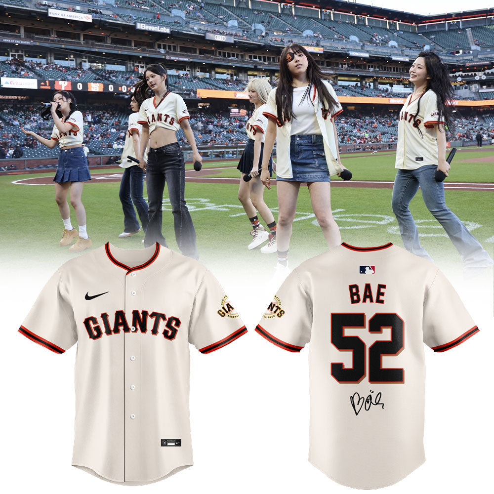 SF Giants x Bae NMIXX Is Loving Their Time At Oracle Park Jersey