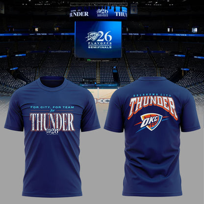 Oklahoma City Thunder 2026 NBA Playoffs T-Shirt - Round 2