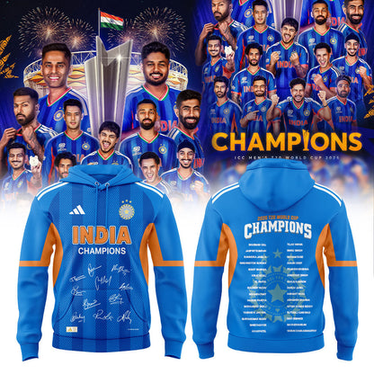Cricket India 2026 T20 World Cup Champions Hoodie