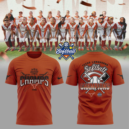 Texas Longhorns 2026 SEC Softball Tournament Champions Locker Room Shirt Orange