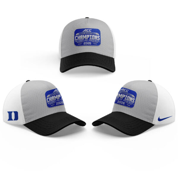 Duke Blue Devils 2026 T.Rowe Price ACC Men™s Basketball Tournament Champions Blue Hoodie V2
