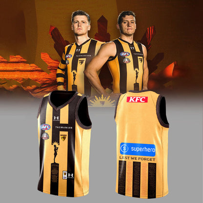 Hawthorn Hawks Football Club 2026 ANZAC Guernsey Jersey