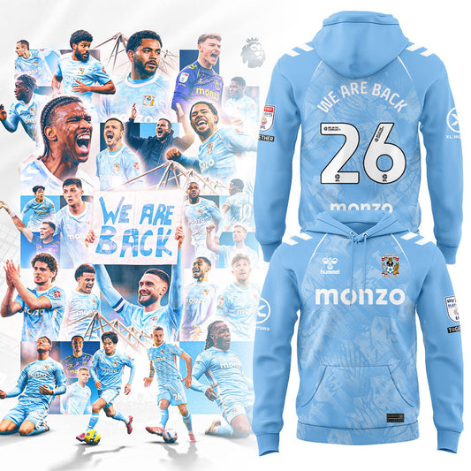 Coventry City WE ARE PREMIER LEAGUE Limited Edition Hoodie Blue