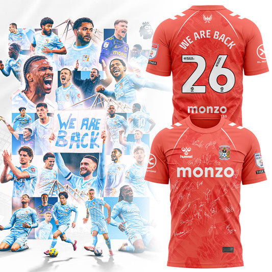 Coventry City WE ARE PREMIER LEAGUE Limited Edition Shirt Orange Signature