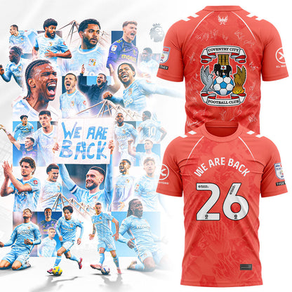 Coventry City WE ARE PREMIER LEAGUE Limited Edition Shirt Orange Signature V2