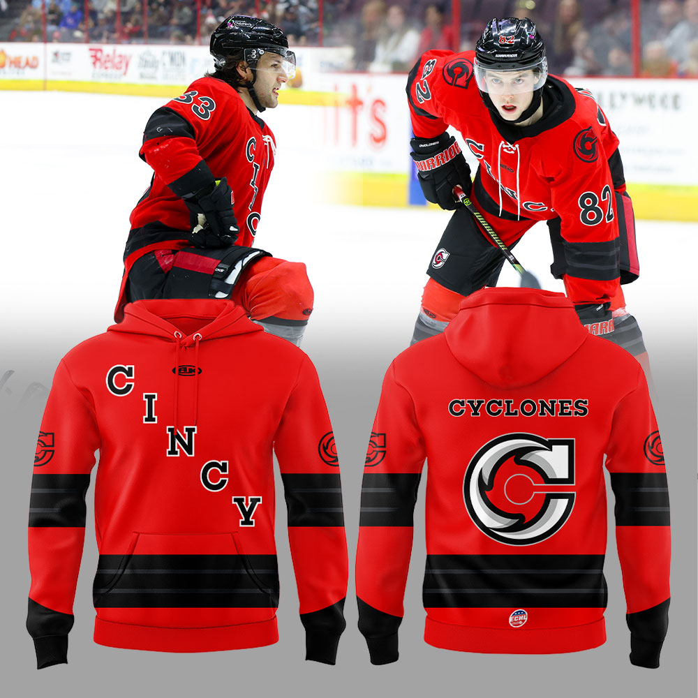 Cincinnati Cyclones 2025-2026 Red Game Hoodie
