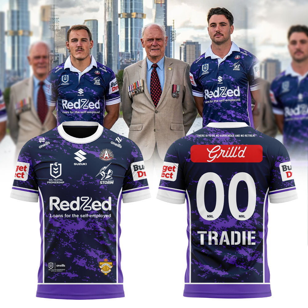 M Storm ANZAC Round 2026 Shirt Custom Number