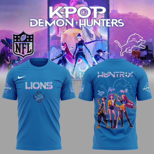 Detroit Lions KPop Demon Hunters Shirt