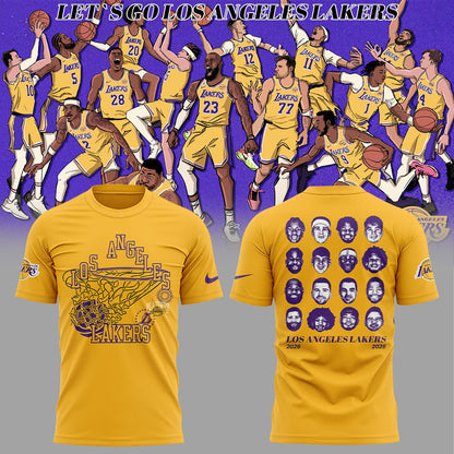 LA Lakers It’s go time. Playoff details Shirt Yellow