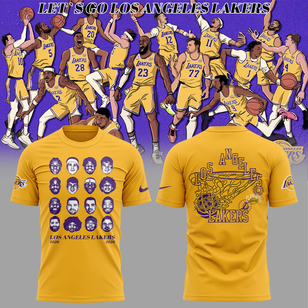 LA Lakers It’s go time. Playoff details Shirt Yellow V2