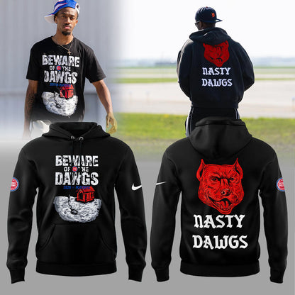 Detroit Pistons BEWARE OF THE DAWGS Hoodie
