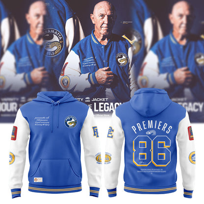 P Eels Parramatta Eels Wear A Piece Of Our History. Edition 1986 Varsity Hoodie Signature