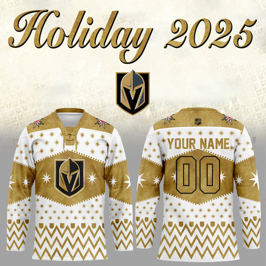 Vegas Golden Knights Holiday 2025 Combo Hockey Jersey Custom Name, Number